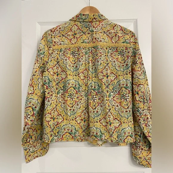 Anthropology Pilcro Pintuck Peasant Blouse, Size XS - Picture 11 of 13